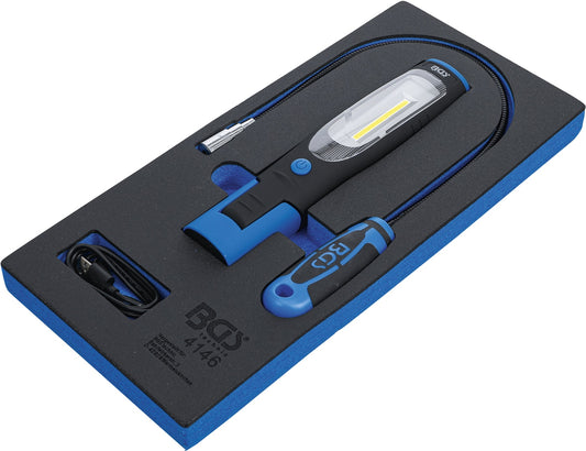 Werkstattwageneinlage 1/3: Handlampe und Magnetheberlampe | 3-tlg.