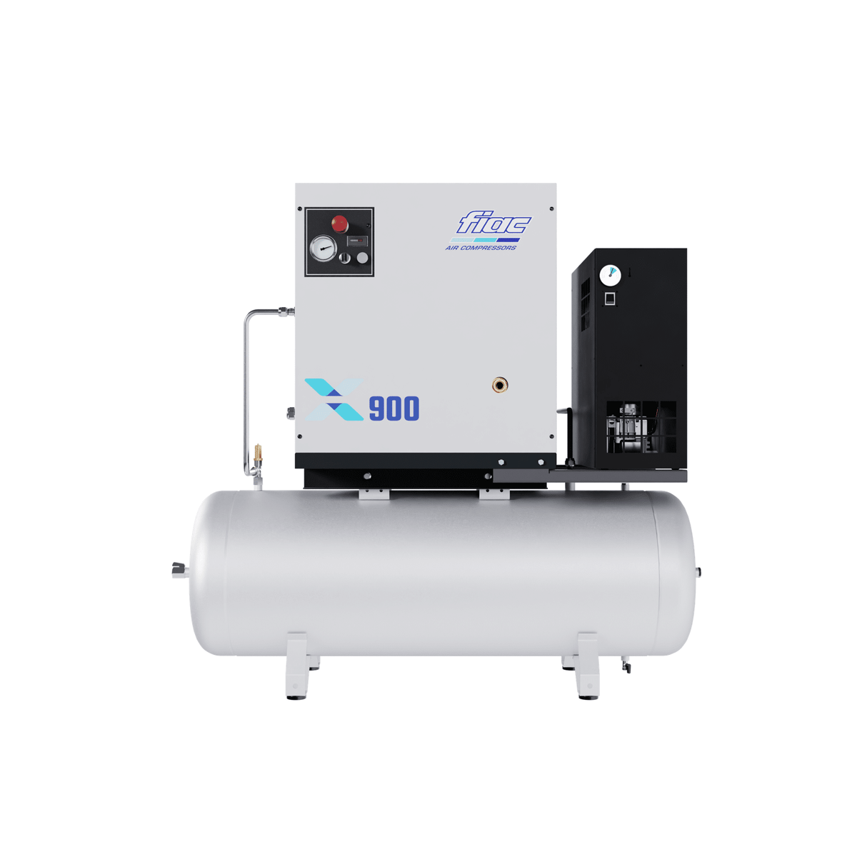 Schraubkompressor-Trockner mit variabler Drehzahl, integriert X900 – 10 PS  – 10 Bar – 200 Liter – 848 l/min